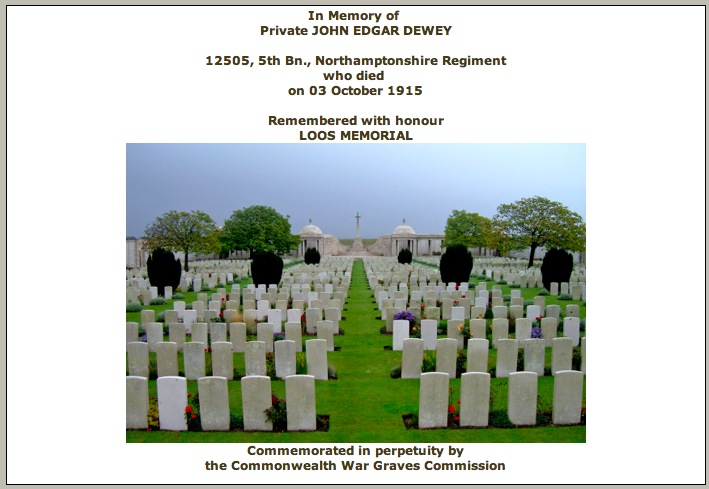 Commonwealth War Graves Memorial